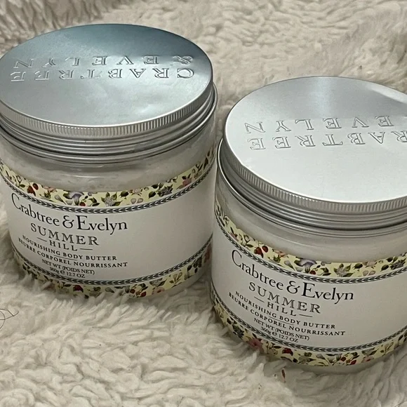 Crabtree & Evelyn Summer Hill Nourishing Body Butter Set of 2 - Picture 8 of 8
